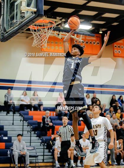 Thumbnail 2 in Crespi vs  Notre Dame (SO) (4th Annual West Valley Thanksgiving Tip-Off Classic) photogallery.