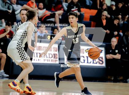 Thumbnail 1 in Crespi vs  Notre Dame (SO) (4th Annual West Valley Thanksgiving Tip-Off Classic) photogallery.
