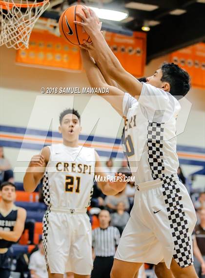 Thumbnail 3 in Crespi vs  Notre Dame (SO) (4th Annual West Valley Thanksgiving Tip-Off Classic) photogallery.