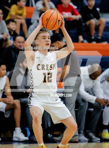 Thumbnail 1 in Crespi vs  Notre Dame (SO) (4th Annual West Valley Thanksgiving Tip-Off Classic) photogallery.