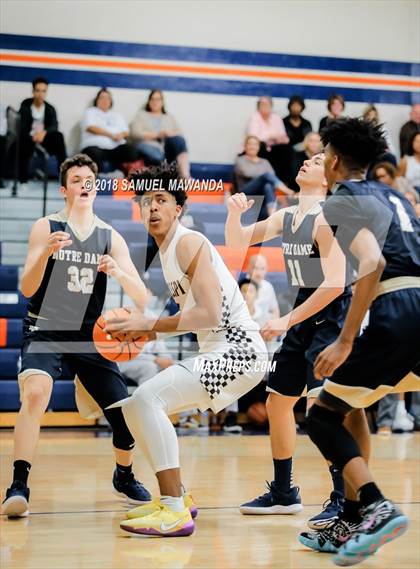 Thumbnail 1 in Crespi vs  Notre Dame (SO) (4th Annual West Valley Thanksgiving Tip-Off Classic) photogallery.