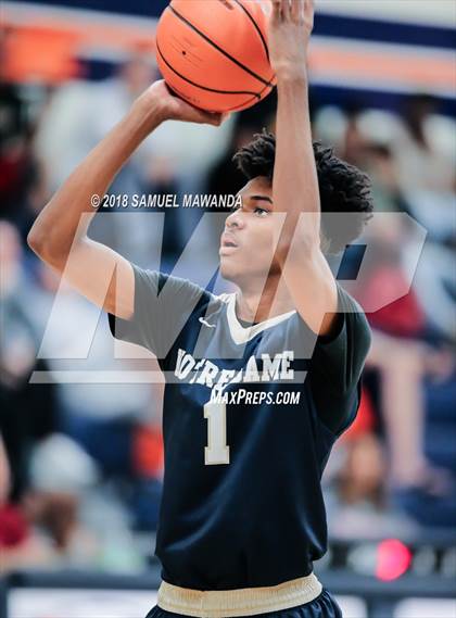 Thumbnail 1 in Crespi vs  Notre Dame (SO) (4th Annual West Valley Thanksgiving Tip-Off Classic) photogallery.