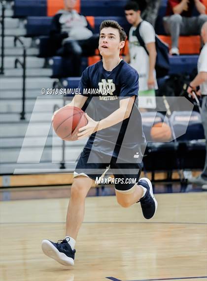 Thumbnail 2 in Crespi vs  Notre Dame (SO) (4th Annual West Valley Thanksgiving Tip-Off Classic) photogallery.