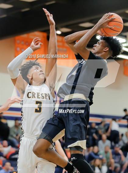 Thumbnail 3 in Crespi vs  Notre Dame (SO) (4th Annual West Valley Thanksgiving Tip-Off Classic) photogallery.