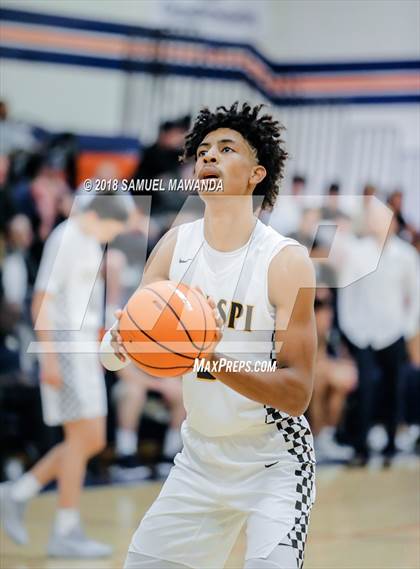 Thumbnail 2 in Crespi vs  Notre Dame (SO) (4th Annual West Valley Thanksgiving Tip-Off Classic) photogallery.