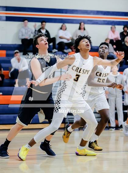 Thumbnail 2 in Crespi vs  Notre Dame (SO) (4th Annual West Valley Thanksgiving Tip-Off Classic) photogallery.