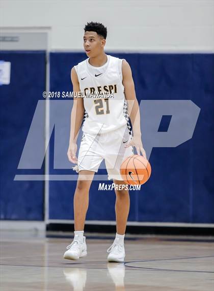 Thumbnail 3 in Crespi vs  Notre Dame (SO) (4th Annual West Valley Thanksgiving Tip-Off Classic) photogallery.