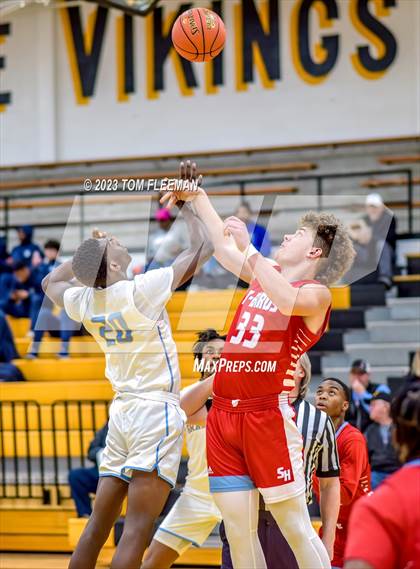 Thumbnail 1 in Shawnee Heights vs Grandview (West Boy's Varsity Tournament) photogallery.