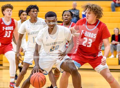 Thumbnail 1 in Shawnee Heights vs Grandview (West Boy's Varsity Tournament) photogallery.
