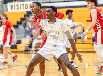 Thumbnail 1 in Shawnee Heights vs Grandview (West Boy's Varsity Tournament) photogallery.