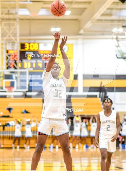 Thumbnail 2 in Shawnee Heights vs Grandview (West Boy's Varsity Tournament) photogallery.