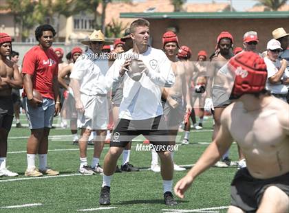 Thumbnail 3 in Orange Lutheran vs. Mater Dei (Battle at the Beach 7-on-7) photogallery.