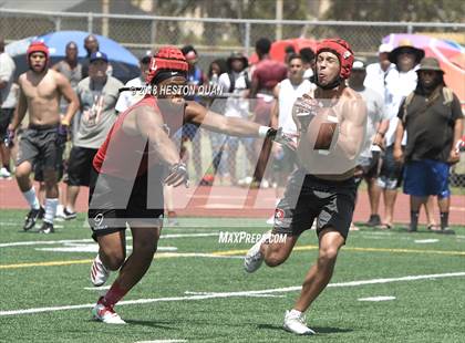 Thumbnail 2 in Orange Lutheran vs. Mater Dei (Battle at the Beach 7-on-7) photogallery.