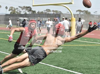 Thumbnail 2 in Orange Lutheran vs. Mater Dei (Battle at the Beach 7-on-7) photogallery.