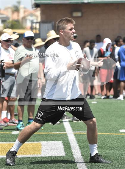 Thumbnail 1 in Orange Lutheran vs. Mater Dei (Battle at the Beach 7-on-7) photogallery.