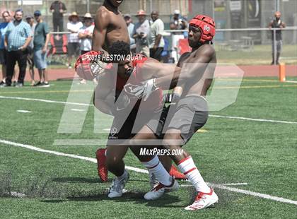 Thumbnail 1 in Orange Lutheran vs. Mater Dei (Battle at the Beach 7-on-7) photogallery.