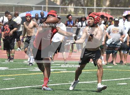 Thumbnail 1 in Orange Lutheran vs. Mater Dei (Battle at the Beach 7-on-7) photogallery.