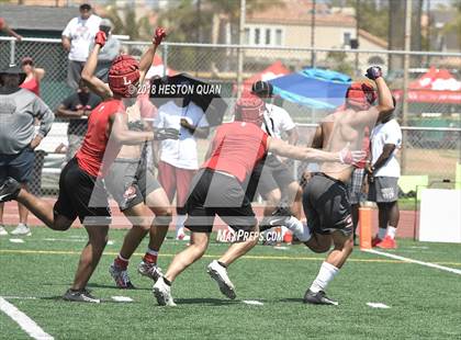 Thumbnail 3 in Orange Lutheran vs. Mater Dei (Battle at the Beach 7-on-7) photogallery.