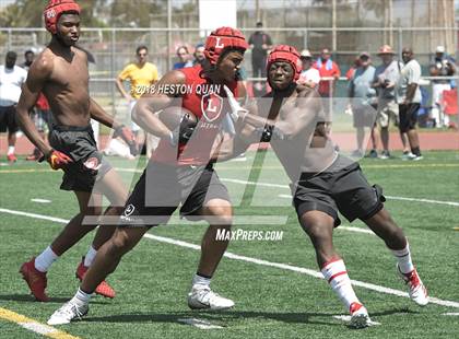 Thumbnail 1 in Orange Lutheran vs. Mater Dei (Battle at the Beach 7-on-7) photogallery.