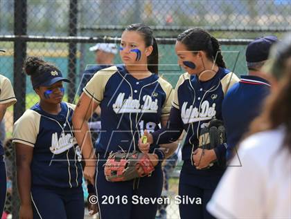 Thumbnail 2 in Mater Dei Catholic vs. Poway (CIF SDS Open Division 2nd Round) photogallery.