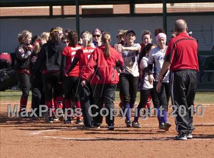 Thumbnail 2 in Burleson vs. Crowley (Mansfield ISD Varsity Softball Tournament) photogallery.