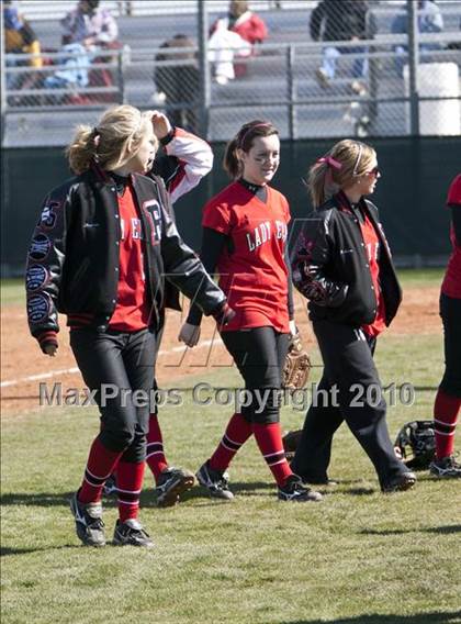 Thumbnail 2 in Burleson vs. Crowley (Mansfield ISD Varsity Softball Tournament) photogallery.