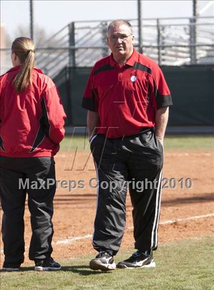 Thumbnail 1 in Burleson vs. Crowley (Mansfield ISD Varsity Softball Tournament) photogallery.