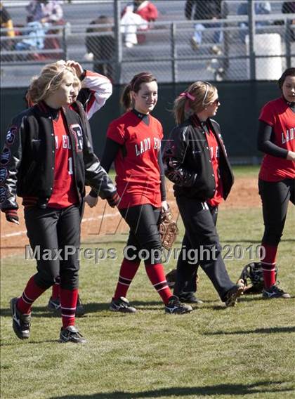 Thumbnail 1 in Burleson vs. Crowley (Mansfield ISD Varsity Softball Tournament) photogallery.