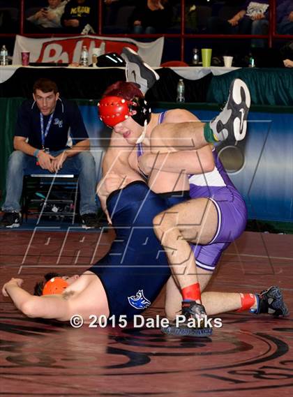Thumbnail 3 in NYSPHSAA Wrestling Championships (Division 2 Consolation Finals) photogallery.