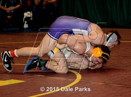 Thumbnail 1 in NYSPHSAA Wrestling Championships (Division 2 Consolation Finals) photogallery.