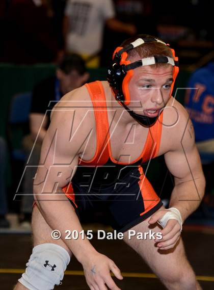 Thumbnail 1 in NYSPHSAA Wrestling Championships (Division 2 Consolation Finals) photogallery.