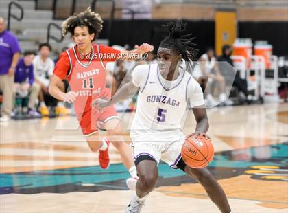 Thumbnail 2 in Harvard-Westlake vs. Gonzaga (Hoophall West - Nike TOC) photogallery.