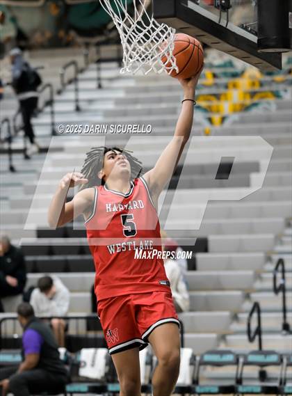 Thumbnail 3 in Harvard-Westlake vs. Gonzaga (Hoophall West - Nike TOC) photogallery.