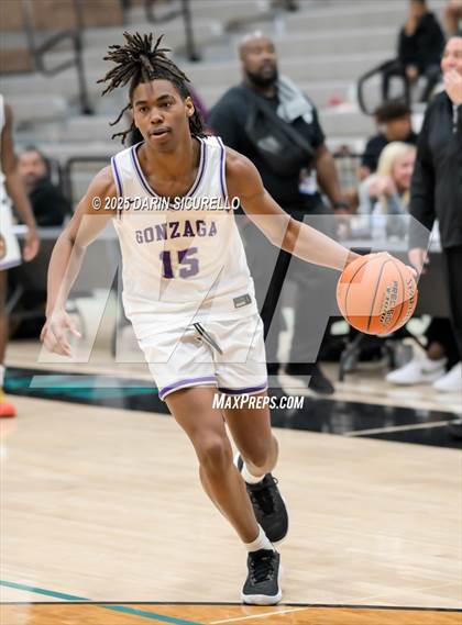 Thumbnail 1 in Harvard-Westlake vs. Gonzaga (Hoophall West - Nike TOC) photogallery.