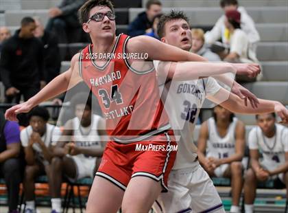 Thumbnail 2 in Harvard-Westlake vs. Gonzaga (Hoophall West - Nike TOC) photogallery.