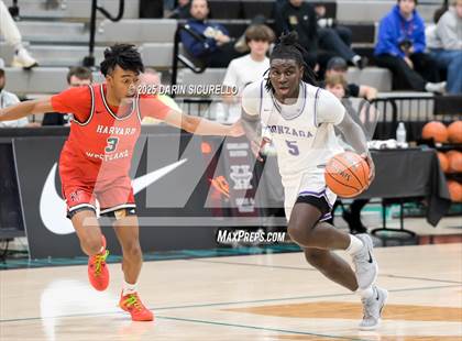 Thumbnail 1 in Harvard-Westlake vs. Gonzaga (Hoophall West - Nike TOC) photogallery.