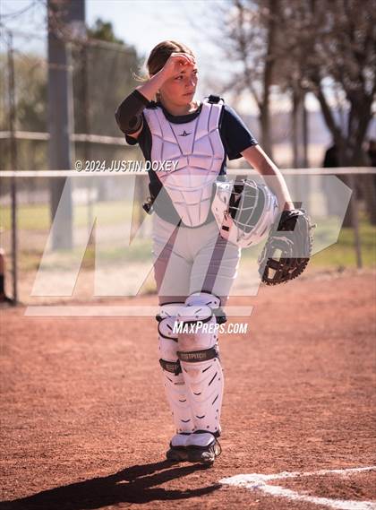 Thumbnail 3 in Carlin vs Virginia City (NIAA Class 1A Northern Softball Playoff Game 1) photogallery.