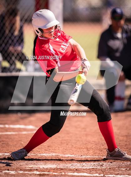 Thumbnail 3 in Carlin vs Virginia City (NIAA Class 1A Northern Softball Playoff Game 1) photogallery.