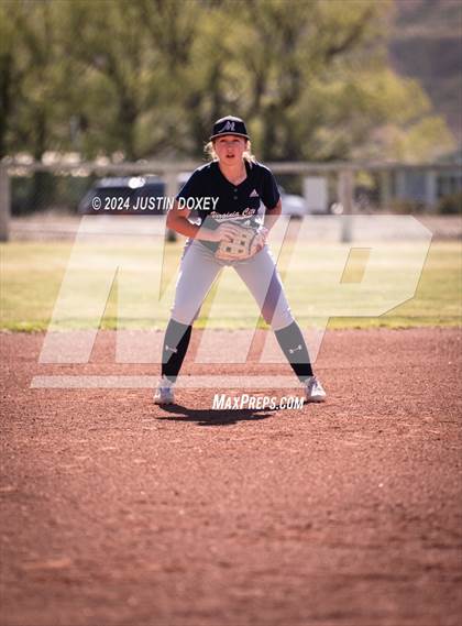 Thumbnail 3 in Carlin vs Virginia City (NIAA Class 1A Northern Softball Playoff Game 1) photogallery.