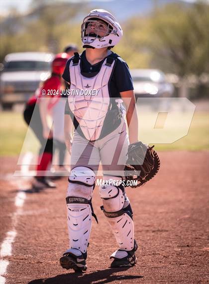Thumbnail 3 in Carlin vs Virginia City (NIAA Class 1A Northern Softball Playoff Game 1) photogallery.