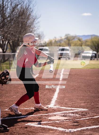 Thumbnail 2 in Carlin vs Virginia City (NIAA Class 1A Northern Softball Playoff Game 1) photogallery.
