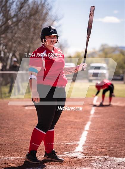 Thumbnail 2 in Carlin vs Virginia City (NIAA Class 1A Northern Softball Playoff Game 1) photogallery.