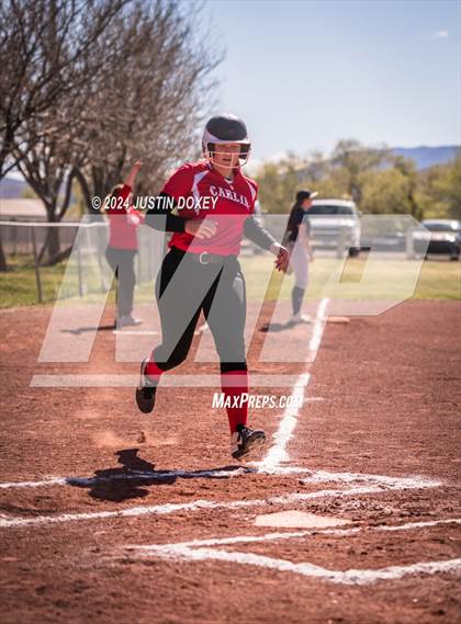 Thumbnail 3 in Carlin vs Virginia City (NIAA Class 1A Northern Softball Playoff Game 1) photogallery.