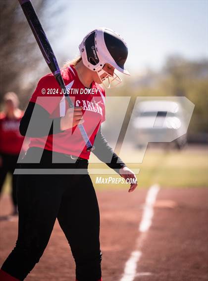 Thumbnail 3 in Carlin vs Virginia City (NIAA Class 1A Northern Softball Playoff Game 1) photogallery.
