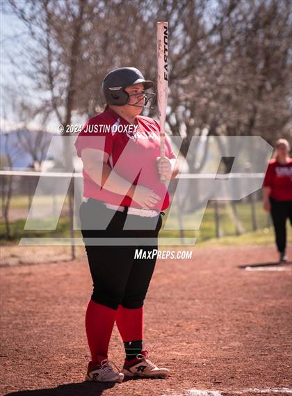 Thumbnail 2 in Carlin vs Virginia City (NIAA Class 1A Northern Softball Playoff Game 1) photogallery.