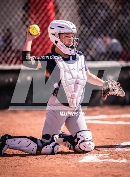 Thumbnail 2 in Carlin vs Virginia City (NIAA Class 1A Northern Softball Playoff Game 1) photogallery.