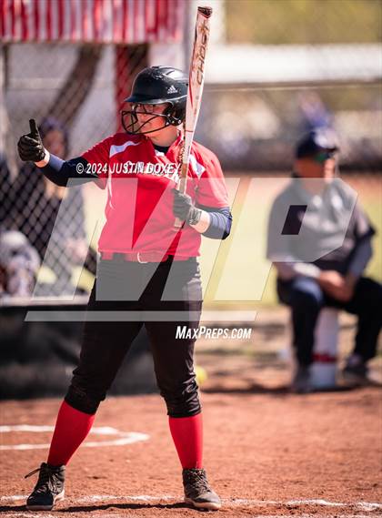Thumbnail 3 in Carlin vs Virginia City (NIAA Class 1A Northern Softball Playoff Game 1) photogallery.