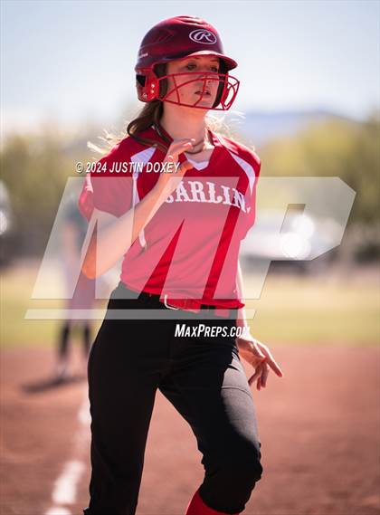 Thumbnail 3 in Carlin vs Virginia City (NIAA Class 1A Northern Softball Playoff Game 1) photogallery.
