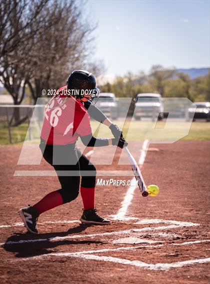Thumbnail 3 in Carlin vs Virginia City (NIAA Class 1A Northern Softball Playoff Game 1) photogallery.