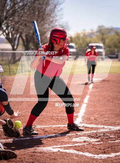 Thumbnail 1 in Carlin vs Virginia City (NIAA Class 1A Northern Softball Playoff Game 1) photogallery.